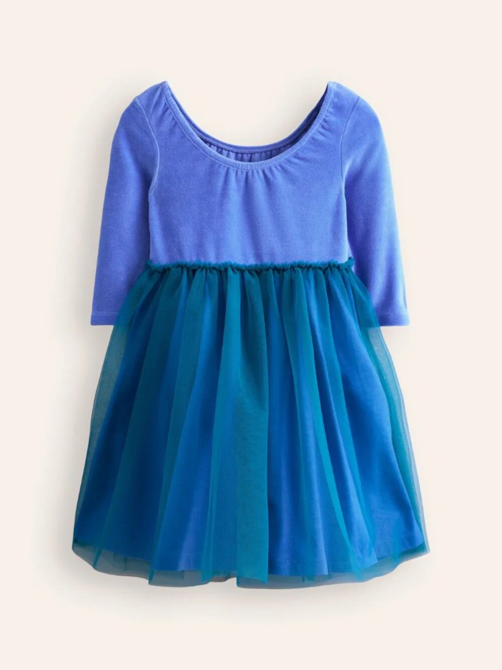 NWOT Mini Boden Velvet Tulle Appliqué Dress - Picture 3 of 6